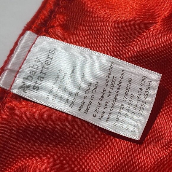 Baby Starters Sock Monkey My First Christmas Security Blanket Rattle Lovey Plush - Picture 5 of 5